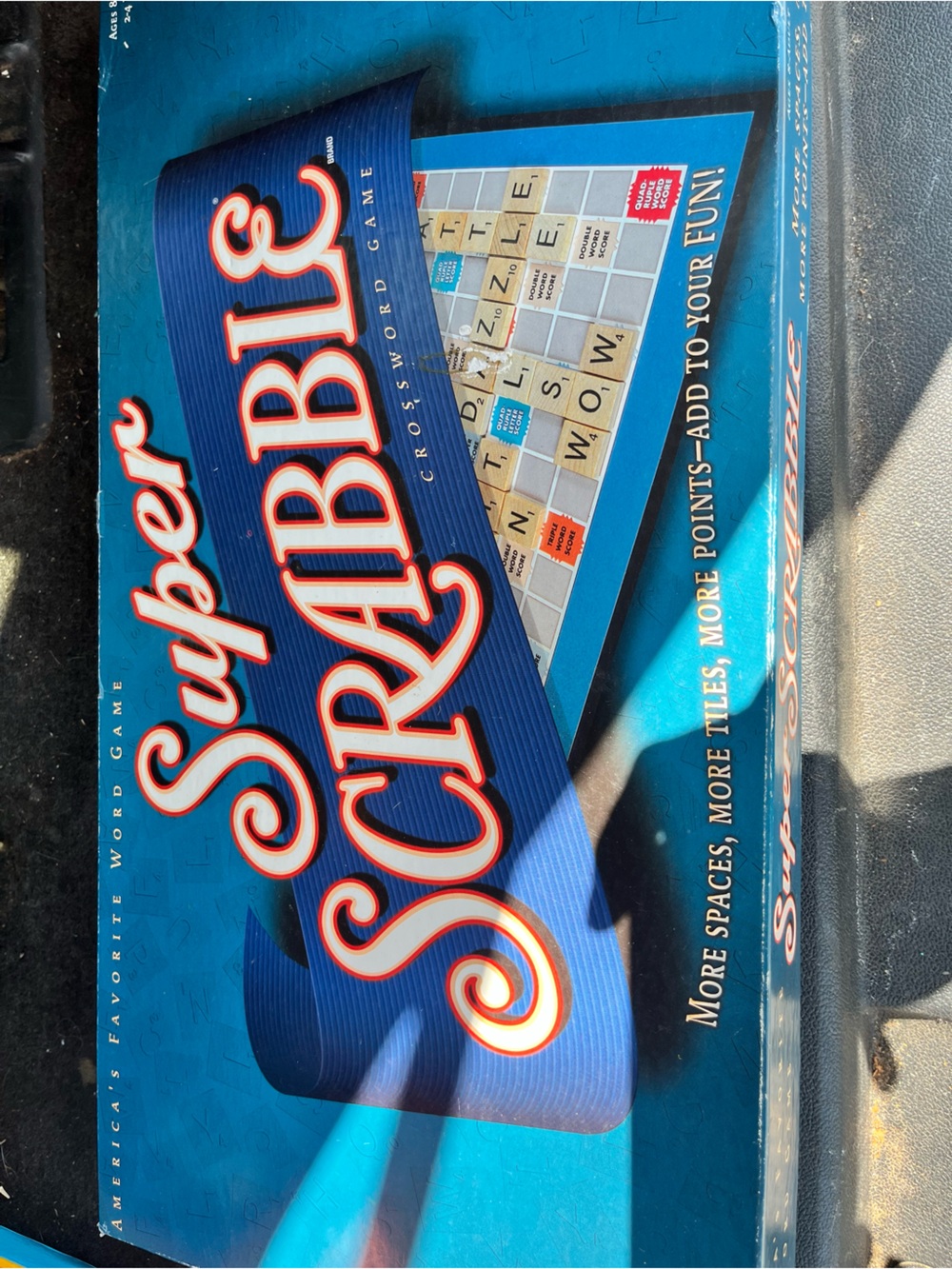 Super Scrabble Board Game - Blue Edition